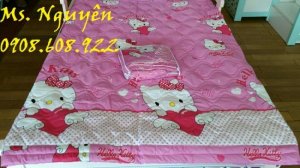 Drap Giường Hello Kitty, drap Việt Nam xuất khấu