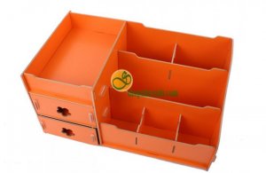 Hộp Gỗ Đựng Mỹ Phẩm, Trang Sức 2 Ngăn Đa Năng Loại Lớn.