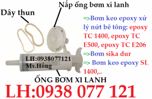 Ống bơm xi lanh, xi lanh bơm keo epoxy SL 1400, epoxy TC E500, sika dur 752