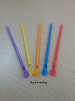 Ống hút muỗng, vừa hút vừa xúc