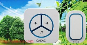 Chuông cửa không dây chống nước cao cấp CACAZI 9909