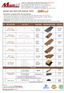 Giá sàn gỗ awood