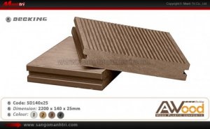 Tên sản phẩm: Sàn gỗ ngoài trời Awood SD140x25 |
- Giá ván sàn Awood SD140x25 tính theo m dài : 189,000 đ/m dài |
- Giá ván sàn Awood SD140x25 tính theo m2 : 1,350,000 đ/m2 (1m2 dùng 7.14m dài ván sàn)
