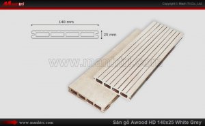 Sàn gỗ Awood HD140x25 White Grey \ - Giá ván sàn Awood HD140x25 tính theo m dài : 129,000 đ/m dài \
- Giá ván sàn Awood HD140x25 tính theo m2 : 920,000 đ/m2 (1m2 dùng 7.41m dài ván sàn)
