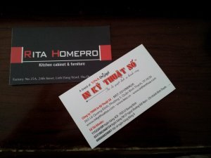 In danh thiếp cho Rita Homeprd