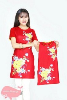 Áo dài cách tân cho mẹ và bé