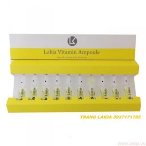Huyết thanh Hỗ Trợ Làm Mờ Nám Lakia Vitamin Ampoule 100 ống x 2ml...