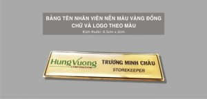 Thẻ tên đồng đổ keo