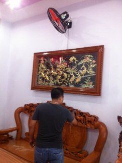 Tranh đồng phong thủy cửu ngư