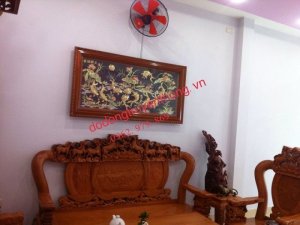 Tranh đồng phong thủy cửu ngư