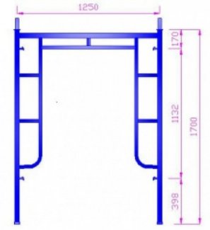 Giàn giáo xây dựng 1.7m nhiều kích cỡ, đẹp, sử dụng tiện lợi cho các công trình xây dựng