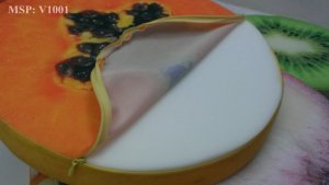 Gối 3D trái cây giúp nhà thêm xinh, ngồi tựa êm, bền chắc - Bảo Hành 3 năm