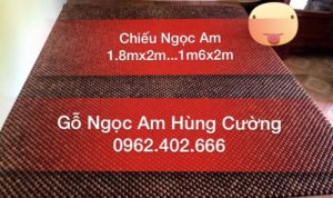 CHIẾU NGỌC AM được làm bằng chất liệu gỗ NGỌC AM mà không phải một chất liệu nào khác? Bởi chất liệu gỗ có hàm lượng tinh dầu cao nên mang lại nhiều lợi ích như: Khử mùi, giúp tinh thần thoải mái, diệt khuẩn, … Thêm vào đó gỗ có mùi thơm tự nhiên tạo cảm giác dễ chịu và gần gũi với người sử dụng..gỗ Ngọc Am còn làm biểu tượng tâm linh nhằm giúp xua đuổi tà ma, đón rước thịnh vượng...Thích hợp làm quà tặng biếu rất ý nghĩa
1M8X2M
1M6X2M