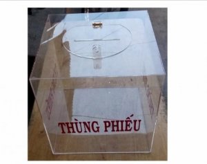 Thùng phiếu mica giá rẻ