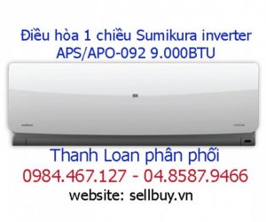 Đại lý cấp 1 phân phối điều hòa 1 chiều Sumikura inverter APS/APO-092 9.000BTU chính hãng giá cực tốt