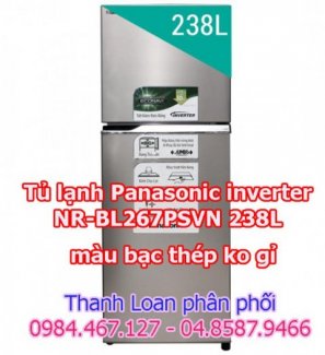 Chọn ngay Tủ lạnh Panasonic inverter NR-BL267VSVN/PSVN 238L cho dịp tết này