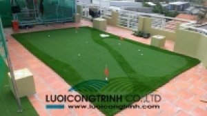Thi công green gạc trên sân thượng Cần Thơ
