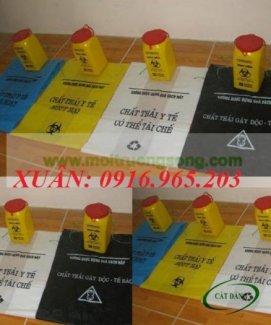 túi đựng rác thải y tế có logo