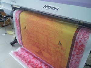 In tranh silk mực dầu | In tranh silk hình tôn giáo, in khổ 1.4m chiều rộng, chiều dài in theo yêu cầu từ bạn. Thực hiện in trên máy Nhật Mimaki - hãng máy in hàng đầu châu Á và tại Mỹ