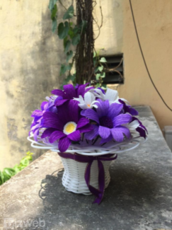 Giỏ hoa giấy Valentine