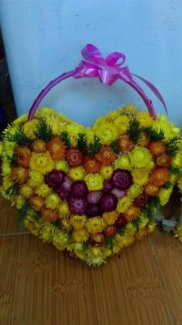 Gỉo hoa bất tử hình trái tim