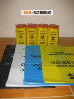 túi nilon đựng rác thải y tế có in logo