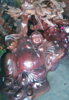 Bán tượng Phật gỗ