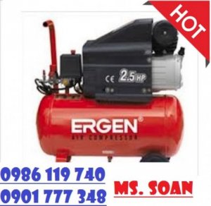 Máy nén khí ERGEN 2525, máy nén khí mini 2.5 HP, máy nén khí giá rẻ,