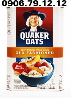 Yến mạch nguyên chất Quaker Oats 4.53KGs - Thực phẩm dinh dưỡng hàng ngày, giảm cân nhanh