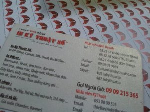 Tem decal niêm phong hình logo sản phẩm, kích thước nhỏ, in số lượng ít thực hiện bởi In Kỹ Thuật Số