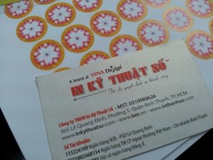 In Kỹ Thuật Số thực hiện in tem decal niêm phong cho khách hàng Nhật