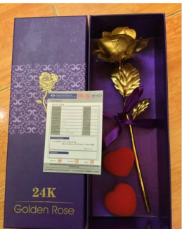 Hoa hồng vàng 24k
