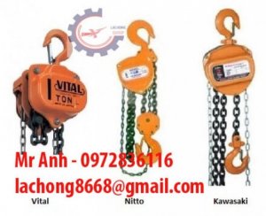 Giá palang xích kéo tay Nitto Vital 10 tấn 20 tấn 30 tấn xích dài 5m 10m 15m chính hãng
