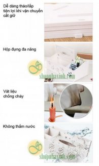 Kệ để đồ có 4 ngăn với kích cỡ khác nhau nên dễ dàng để bạn sử dụng với nhiều tính năng khác nhau.