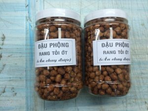 Đậu phộng rang muối ớt tỏi thơm ngon,thích hợp làm mồi nhậu