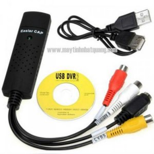 Easycap usb 2.0 cáp thu dữ liệu từ máy quay, camera, TV vào máy tính giá rẻ tại Hải Phòng