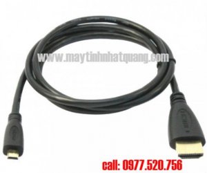 Cáp chuyển đổi micro sang HDMI 1.5m giá rẻ có tại 235 Ngô Gia Tự Hải Phòng