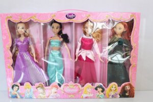 Combo mô hình búp bê các công chúa Disney