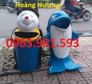 Thùng rác hình con thú,thùng rác hình con gấu,thùng rác hình chim cánh cụt,thùng rác hình con ếch