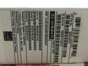 MacBook Pro late 2011 corie i7