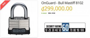 Ổ Khoá OnGuard 8102