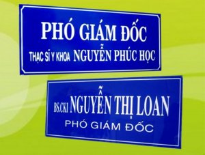 Bảng chỉ dẫn, bảng tên Công ty, Hotel, Số nhà