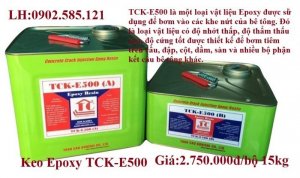 Keo Epoxy xử lý nứt bê tông TCK E500