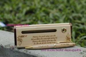 Bút gỗ may mắn - Bút gỗ khắc tên