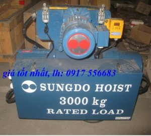Pa lăng cáp điện sungdo hàn quốc 1 tấn, 2 tấn, 3 tấn, 5 tấn, 7.5 tấn, 10 tấn... 30 tấn giá tốt nhất