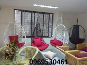 Xích đu nhựa giả mây