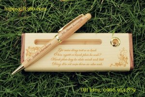 Bút gỗ may mắn - Bút gỗ khắc tên