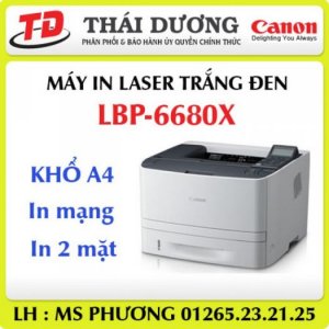 Máy in Canon LBP-6680X in 2 mặt tự động, in mạng , giá rẻ !