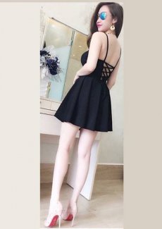 Đầm xòe đan dây chéo lưng
Chất liệu: tuyết mưa - Màu sắc: xanh, vành bơ, đen
Kiểu dáng: xòe - Form đẹp như hình
Price: 230k