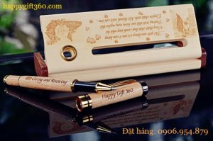 Bút gỗ may mắn